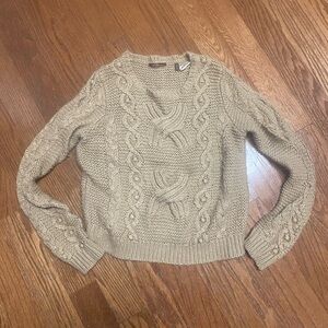 525 America cashmere blend Cable Knit Sweater